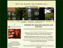 Tablet Screenshot of heiner-willenberg.de